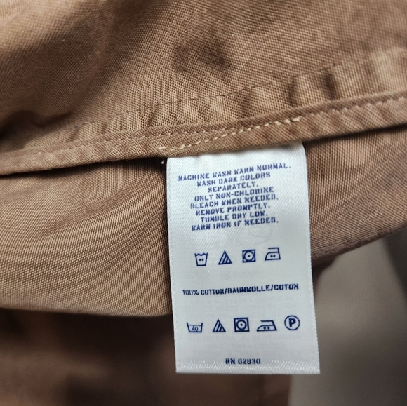 Lands End Canvas womens Brown 100% Cotton Short Uitility Jacket |M| - Picture 7 of 10